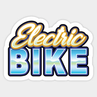 Ebike Electric Bike Classic Sticker